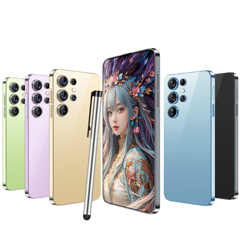 Best Selling Smart phone S24 HD 48MP+ 72MP 6.8inch 5000mah battery Android beauty phone